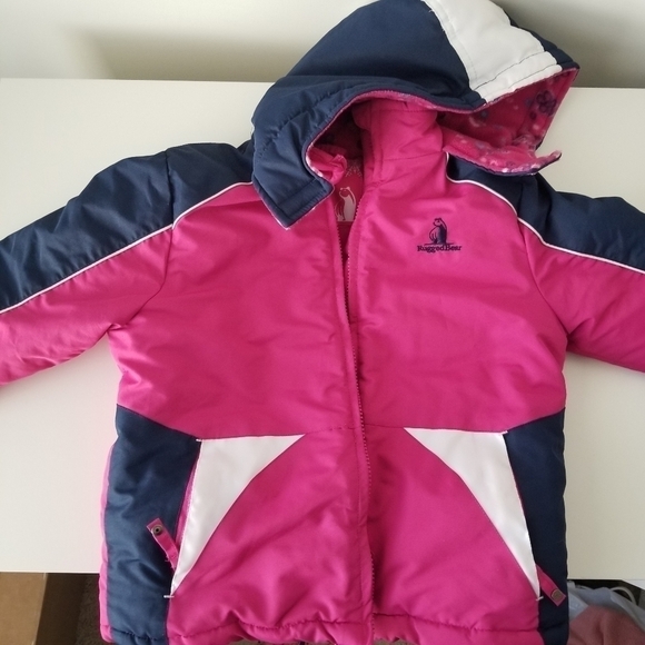 Rugged Bear Girl's Snowsuit and Jacket Set Size 5/6 Pink/Navy - Picture 11 of 13